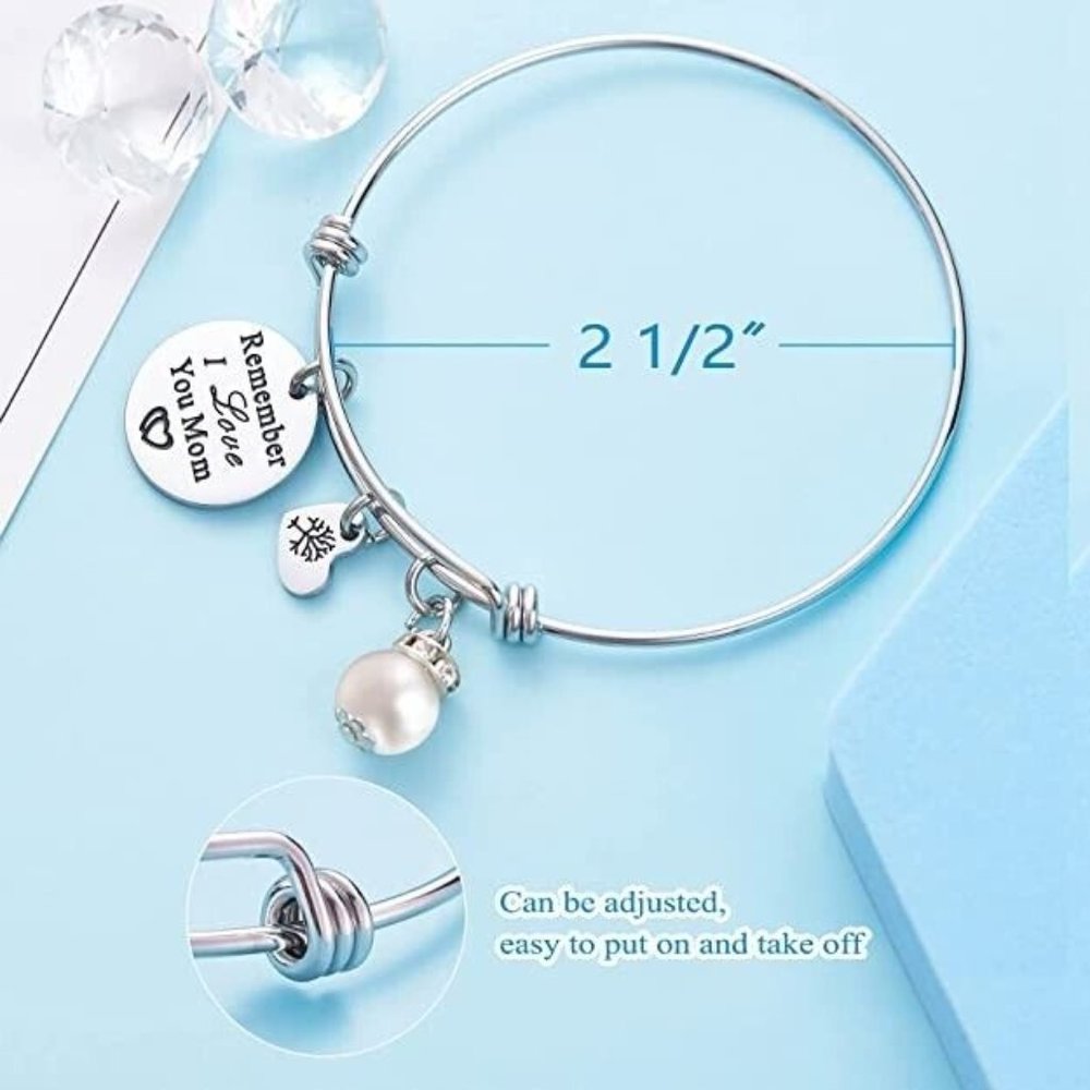 LParkin Women's Mom Birthday Gift Jewelry Charm Bracelet Inspirational Q… - Picture 4 of 5